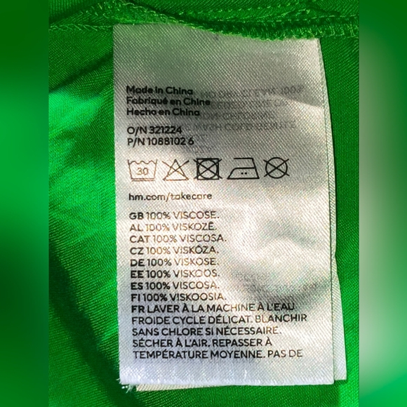 H&M Sateen Wrap Mini Dress Size L MSRP $148 - Picture 8 of 8